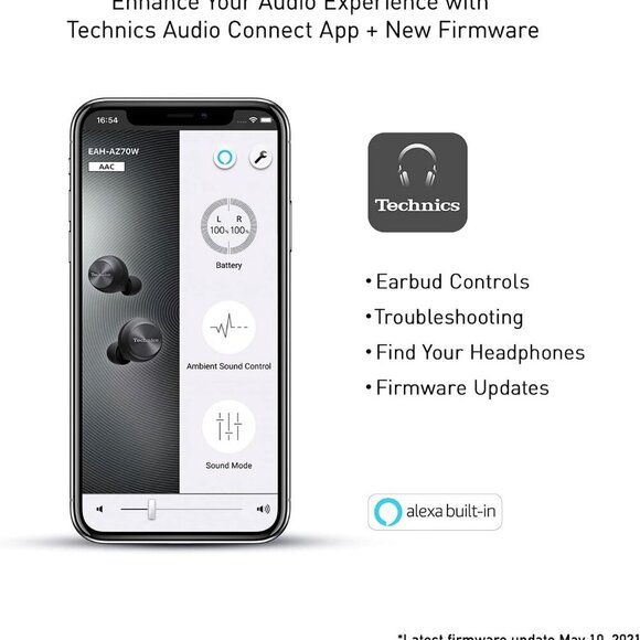 Technics EAH-AZ70W In-Ear Headphone - Silver - Picture 5 of 7